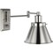 Progress Lighting Hinton Collection Brushed Nickel Swing Arm Wall Light P710085-009 - alternate 1